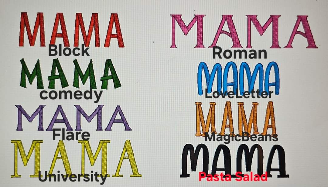 MAMA embroidered crewneck