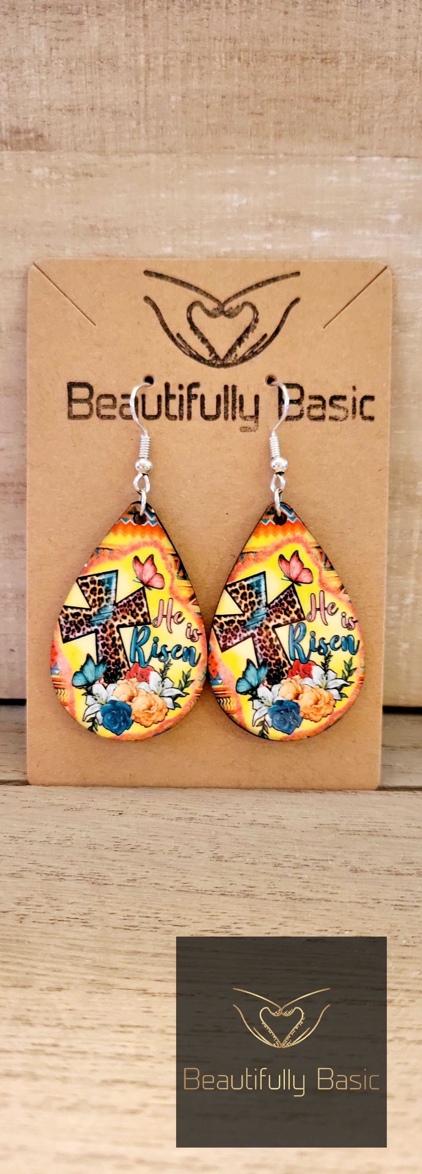 He is risen earrings